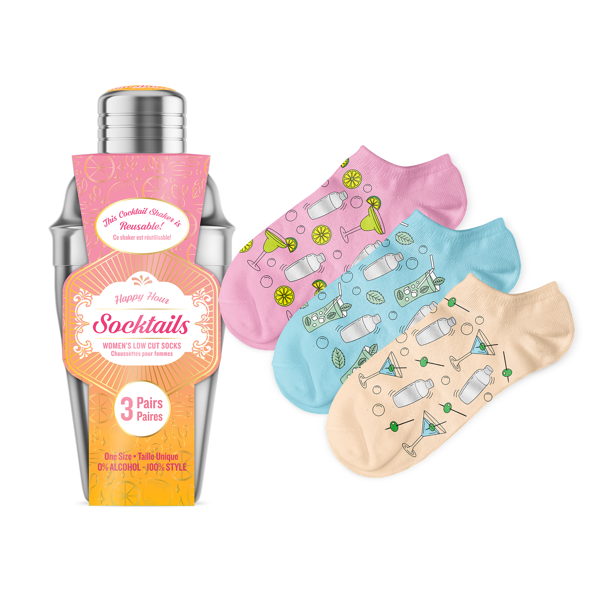 Women's 3-Pack Socktail Socks – Main and Local