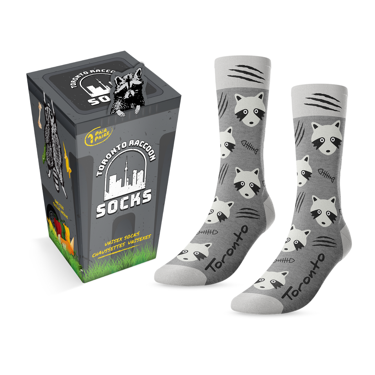 Toronto &quot;Trash Panda&quot; Socks