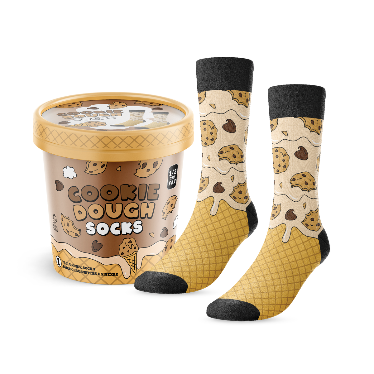 Cookie Dough Ice Cream Socks