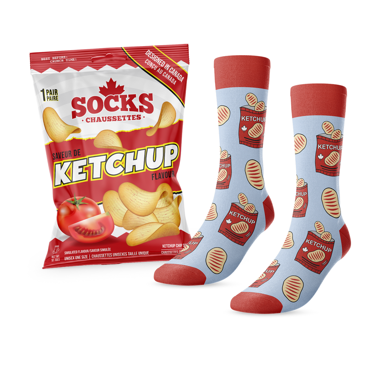 Canadian Classic Chips: Ketchup Socks