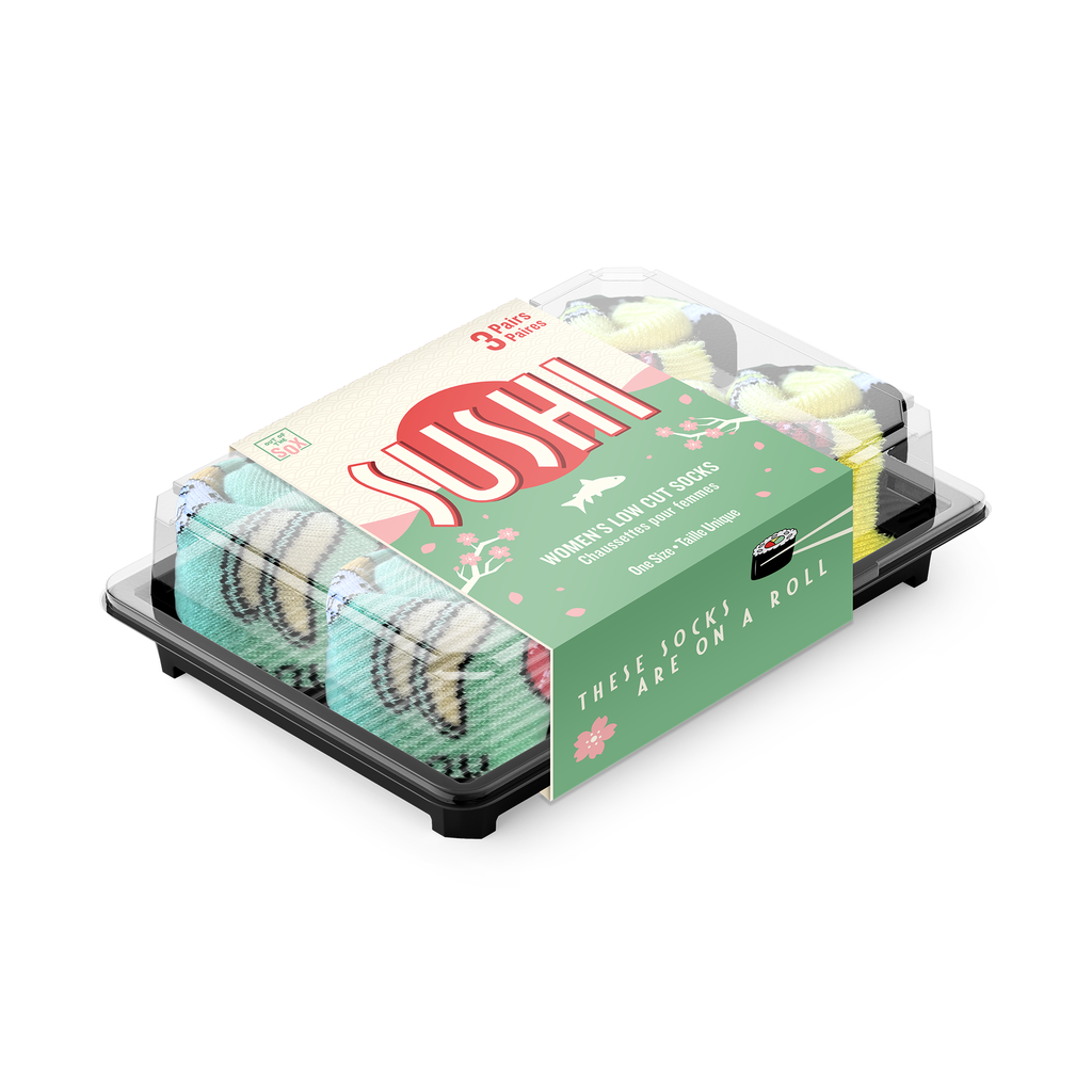 Women's 3-Pack Sushi Socks - Main and Local