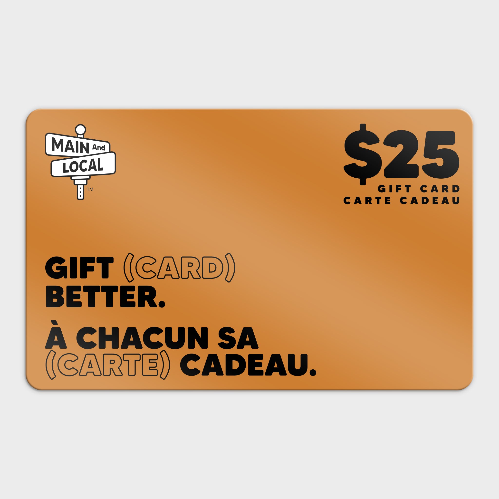 $25 Gift Card - Main and Local