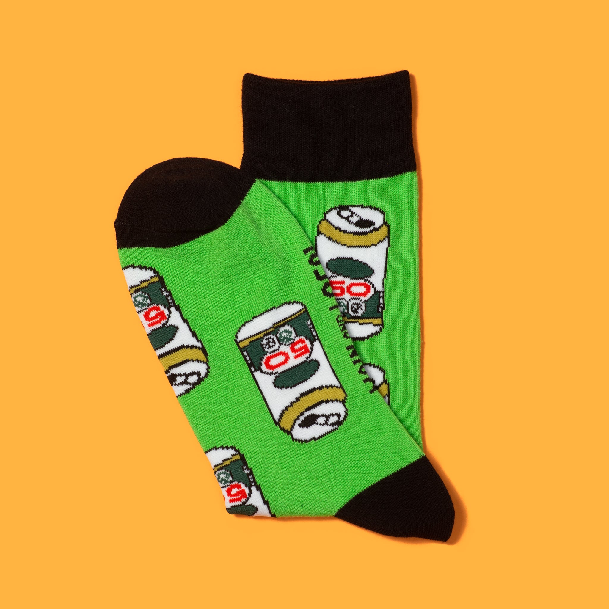 Retro Beer Can Socks - Main and Local