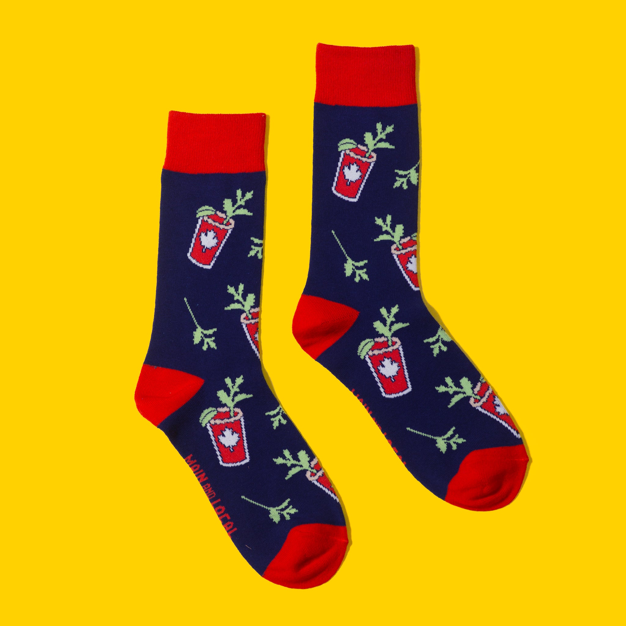 Canadian Caesar Socks - Main and Local