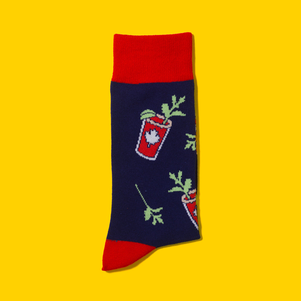 Canadian Caesar Socks - Main and Local
