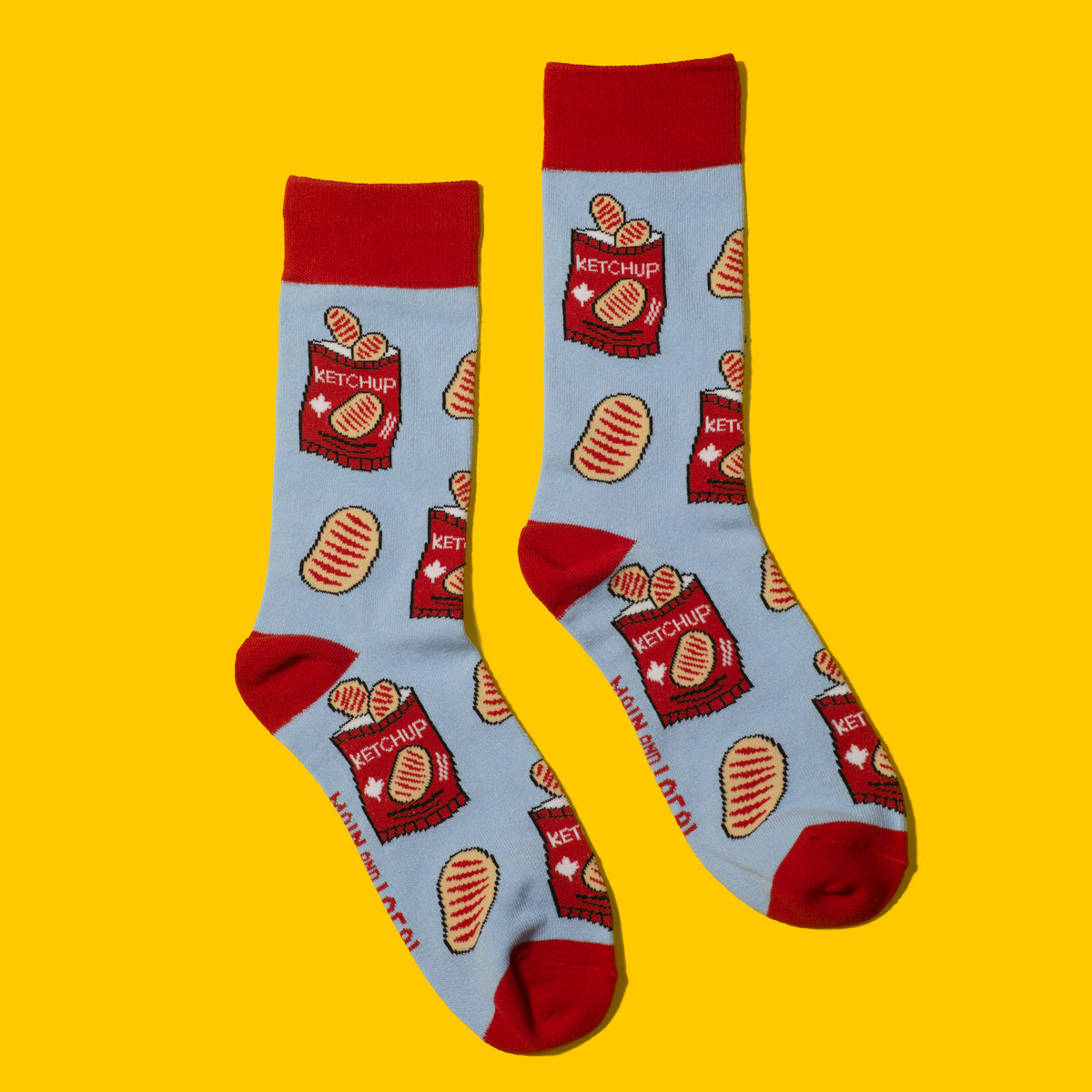 Canadian Ketchup Chips Socks