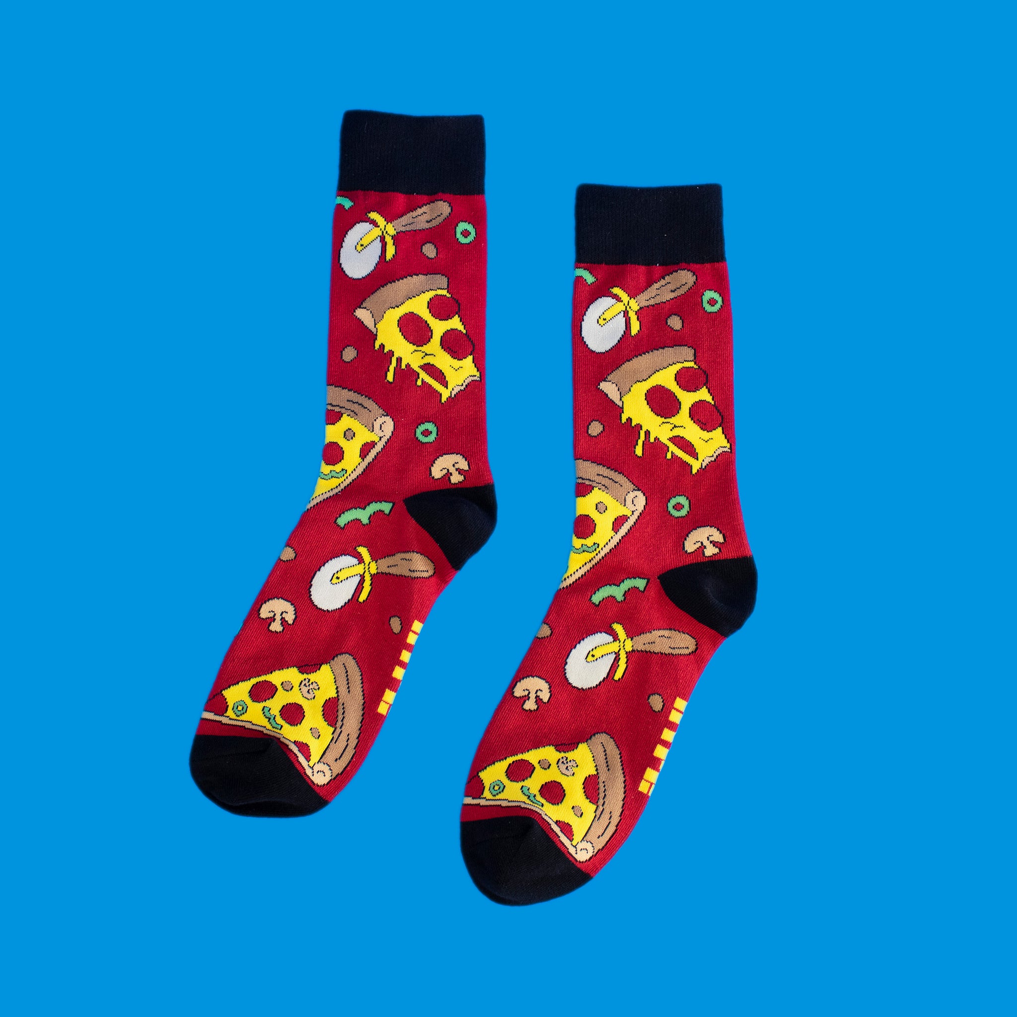 Oven Fresh Pizza Socks - Main and Local