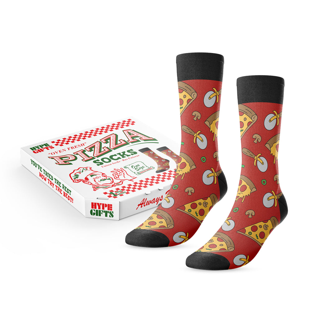 Oven Fresh Pizza Socks - Main and Local