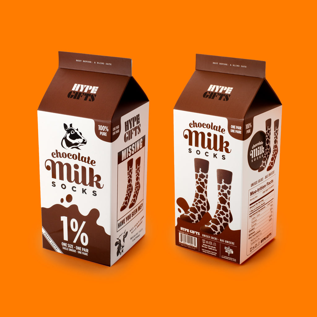 Creamy Chocolate Milk Socks - Main and Local